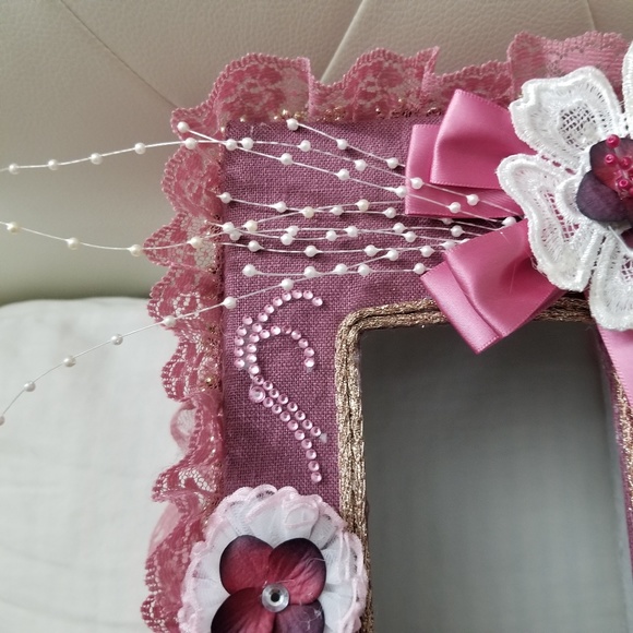 Shabby Chic Style tissue cover box.Pink - Picture 5 of 8